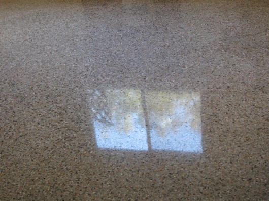 Reflection off a Terrazzo Floor